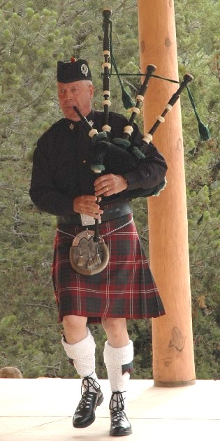 Piping for a dedication by the Governor of NM